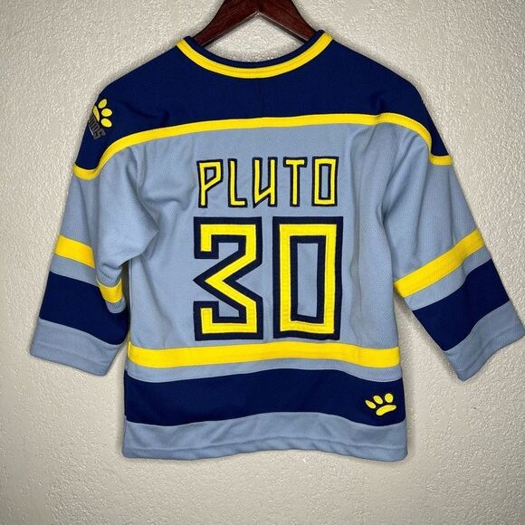 Vintage Walt Disney World Kids Pluto Hockey Jersey Large - Picture 3 of 4